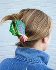 Rainbow Chard Hair Claw by Jenny Lemons