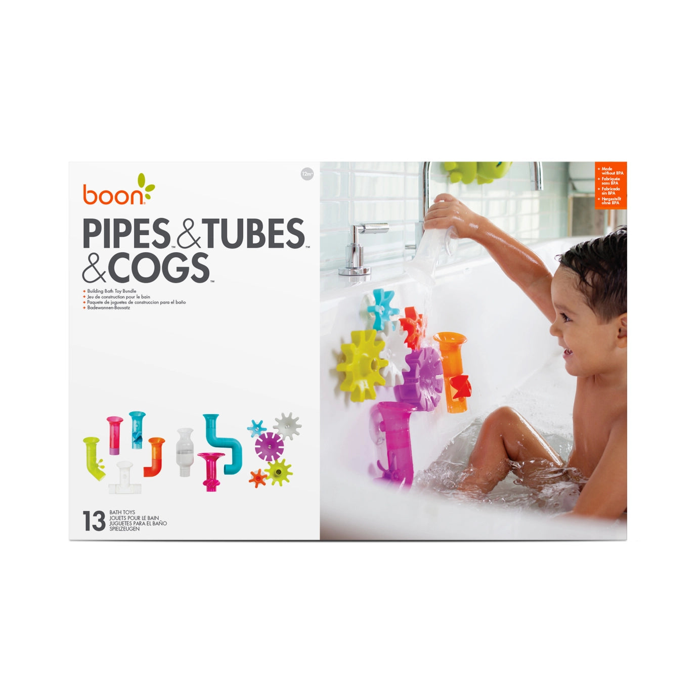 Pipes &amp; Cogs &amp; Tubes Bath Toy Bundle 13pcs Set