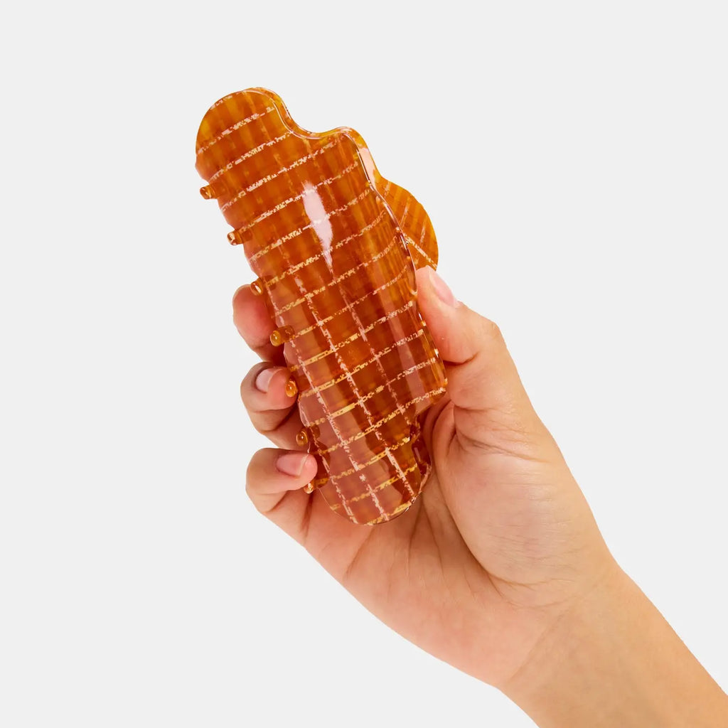 Nimbus Claw in Caramel Plaid by Chunks