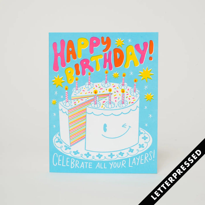 Cake Layers birthday Card by HELLO! LUCKY