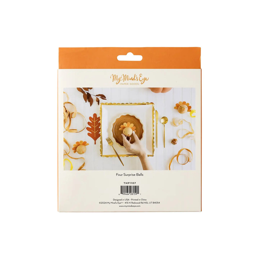 Turkey Surprise Balls by My Mind's Eye Paper Goods