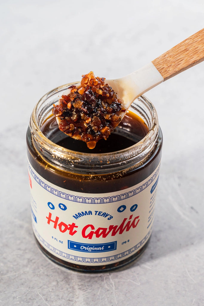 Hot Garlic Chili Crisp OG by Mama Teav's