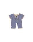 Gommu Baby Doll Long Romper - Thin Stripes