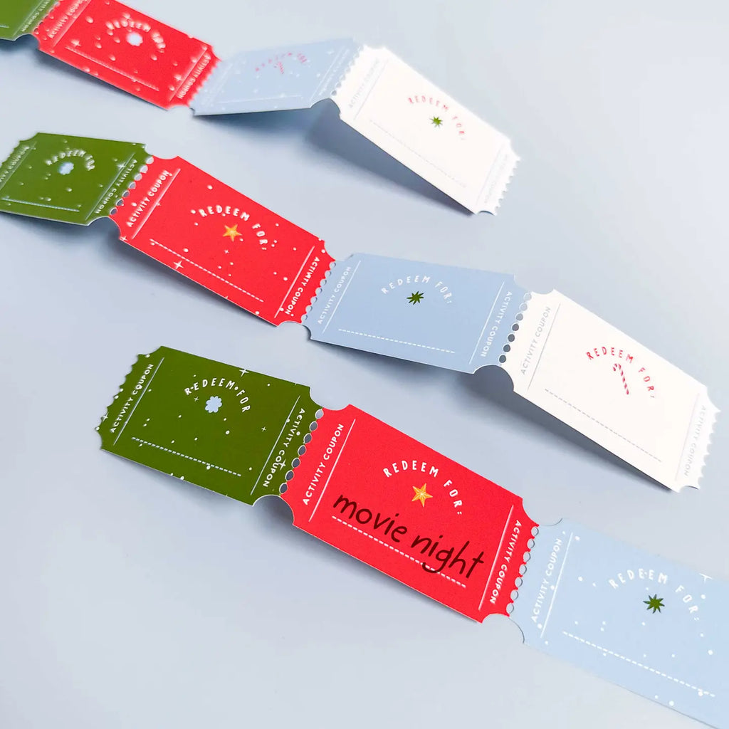 SALE Christmas Countdown - DIY Activity Coupons for Kids by Curated for You Gifts