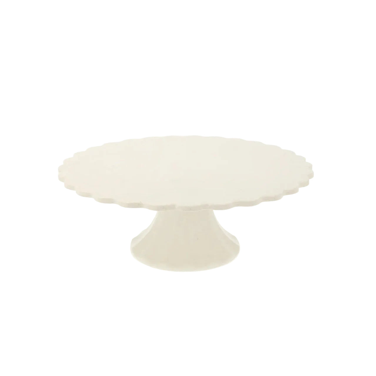 Small Cream Reusable Bamboo Cake Stand