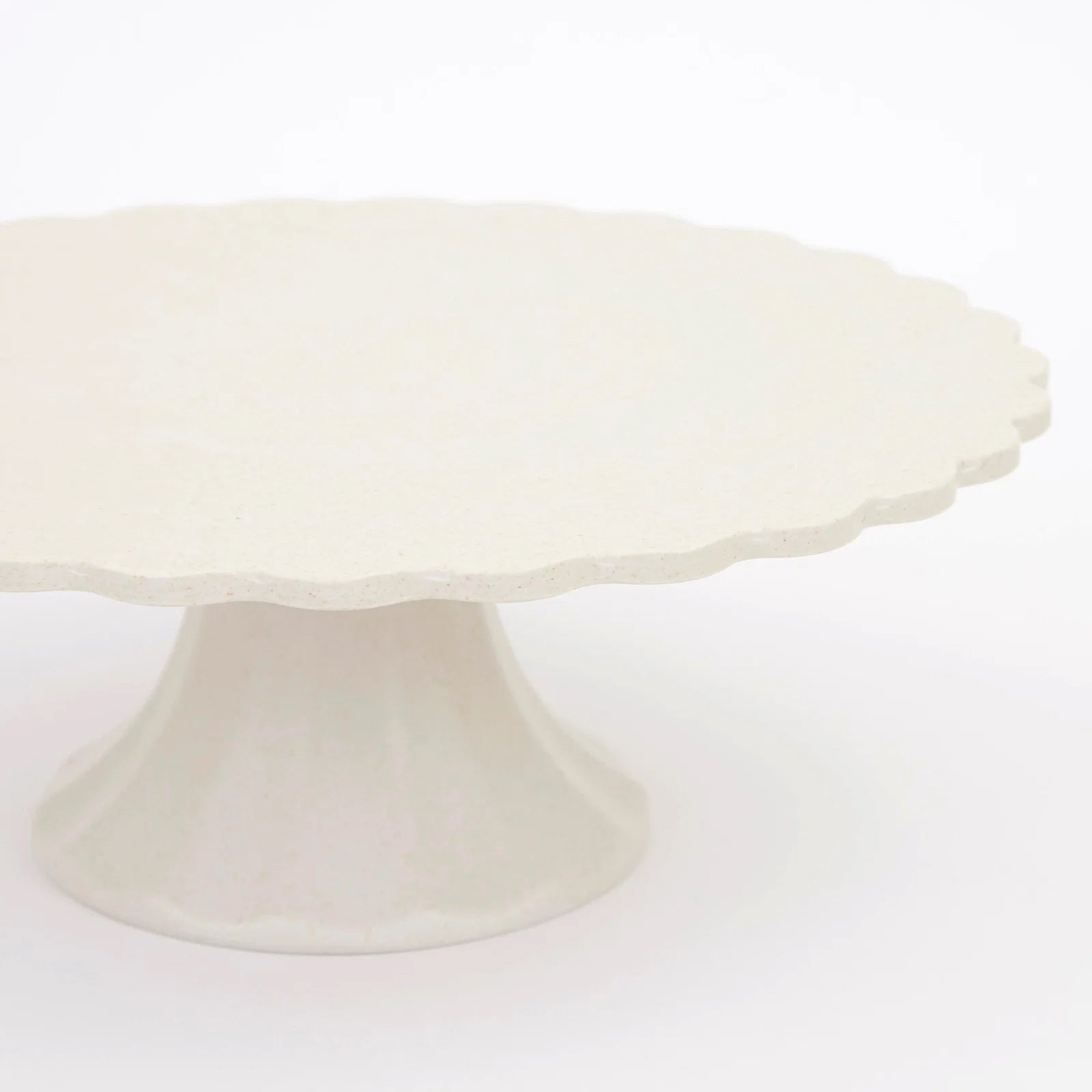 Small Cream Reusable Bamboo Cake Stand