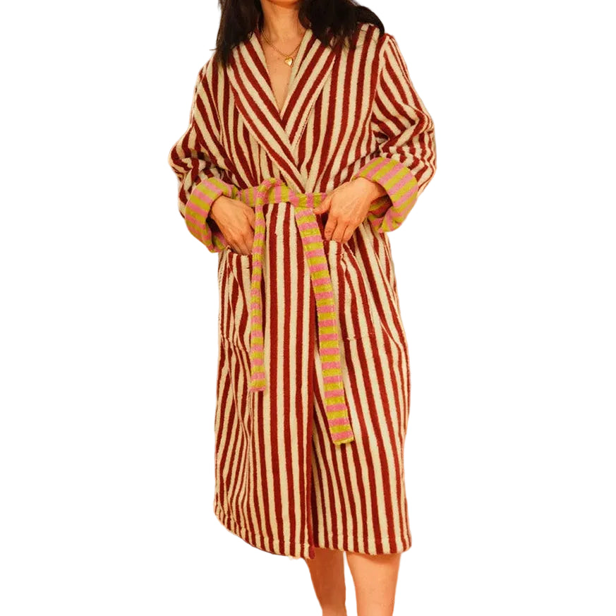 Caterpillar Stripe Bathrobe