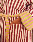 Caterpillar Stripe Bathrobe