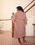 Caterpillar Stripe Bathrobe