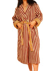 Caterpillar Stripe Bathrobe
