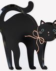 Halloween Cat Shaped Party Plates