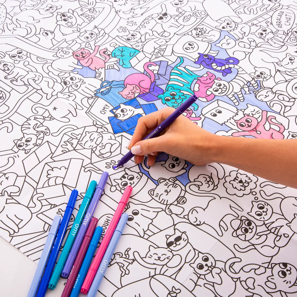 Kitty Giant Coloring Poster by Omy