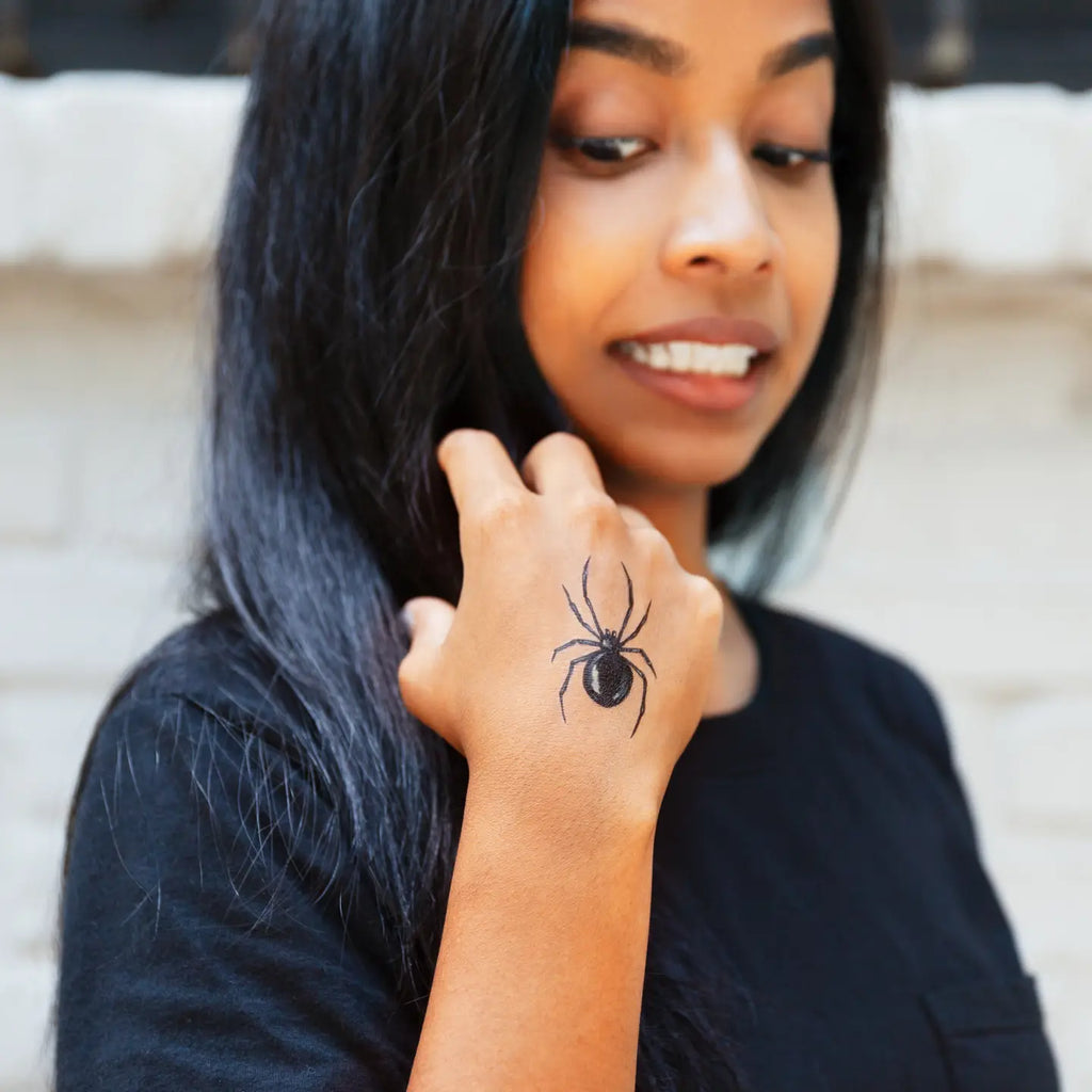 Black Widow Tattoo Pair by Tattly