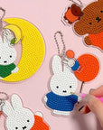 Miffy DIY Diamond Painting Keychain by K-Wonderland