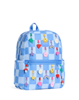 Charms Blue Checkerboard Kane Double Pocket Backpack