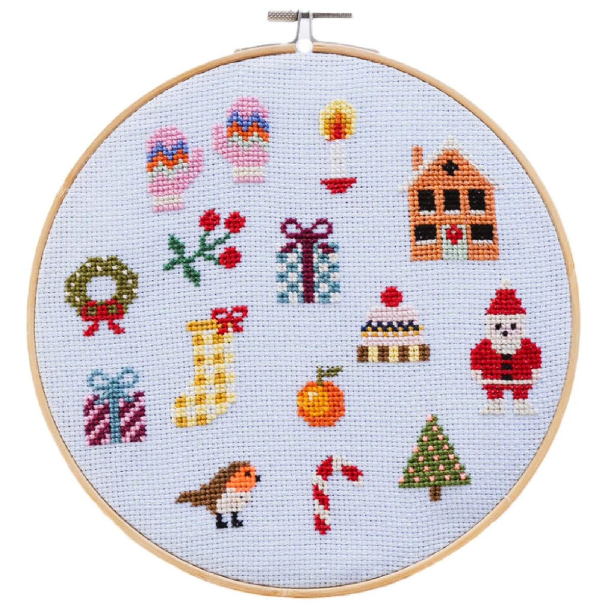 Colorful Christmas Cross Stitch Kit