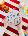 Colorful Christmas Cross Stitch Kit