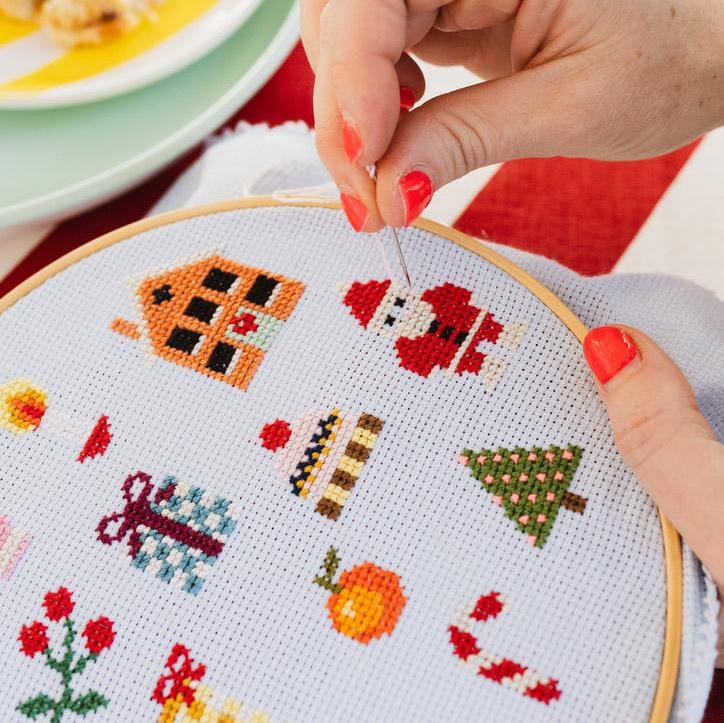 Colorful Christmas Cross Stitch Kit
