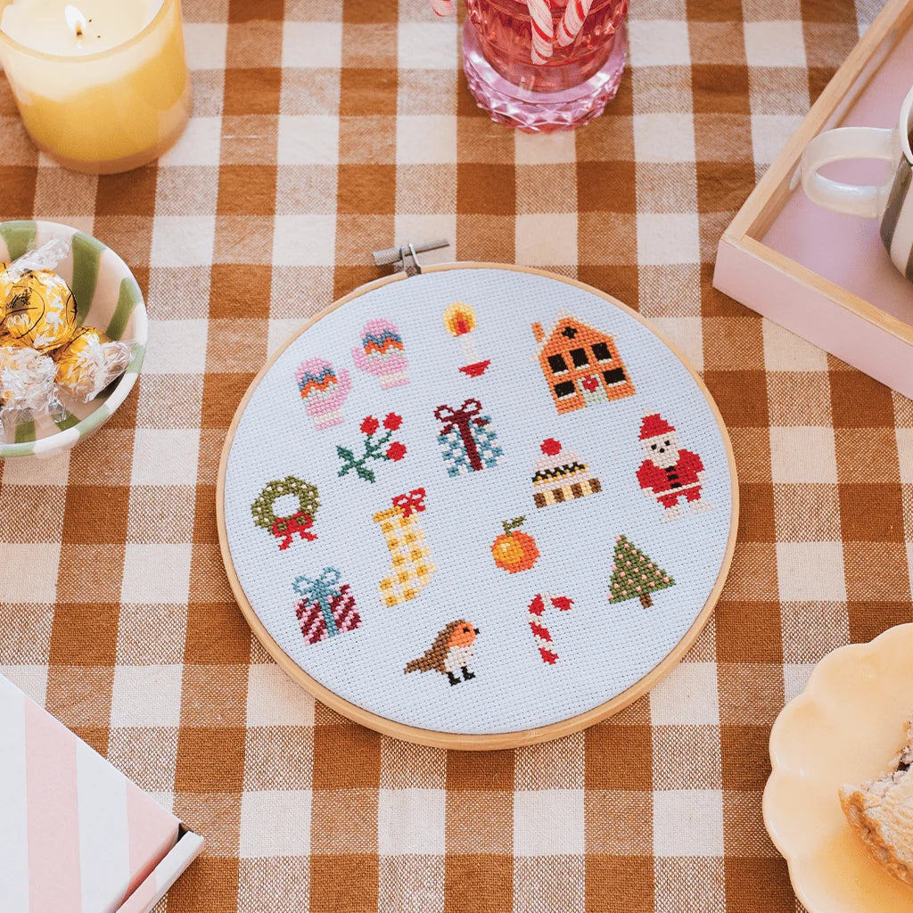 Colorful Christmas Cross Stitch Kit