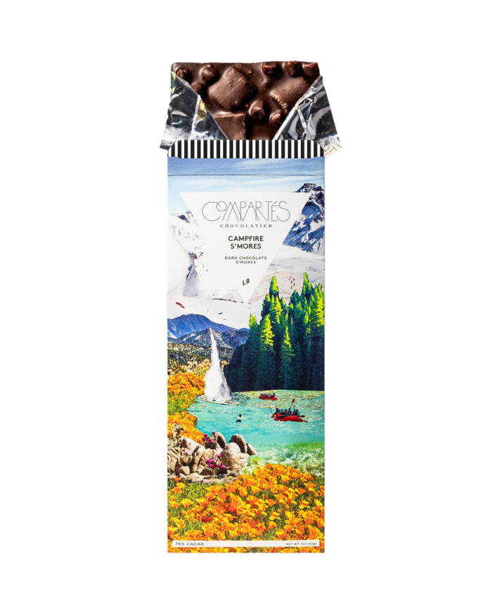 Campfire S'Mores Chocolate Bar by Compartes Chocolate