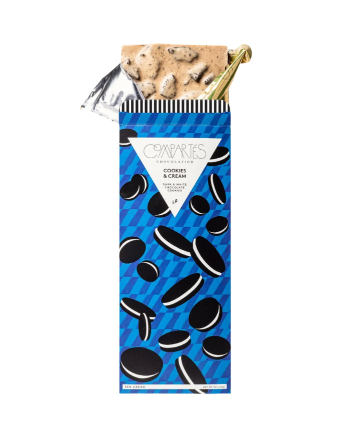 Cookies & Creme Chocolate Bar by Compartes Chocolate