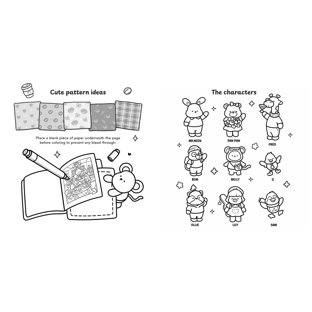 Cozy Cafe Coloring Book by Belly Bean Co.