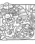Cozy Cafe Coloring Book by Belly Bean Co.
