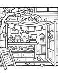 Cozy Cafe Coloring Book by Belly Bean Co.