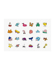 Peach & Pink Sparkle CRAC Nail Polish and Nail Sticker Set