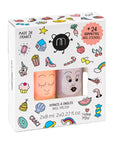 Peach & Pink Sparkle CRAC Nail Polish and Nail Sticker Set