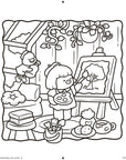 Cozy Crafty Coloring Book by Belly Bean Co.