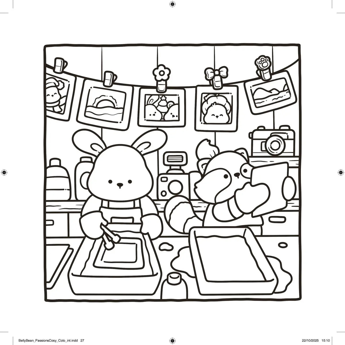 Cozy Crafty Coloring Book by Belly Bean Co.