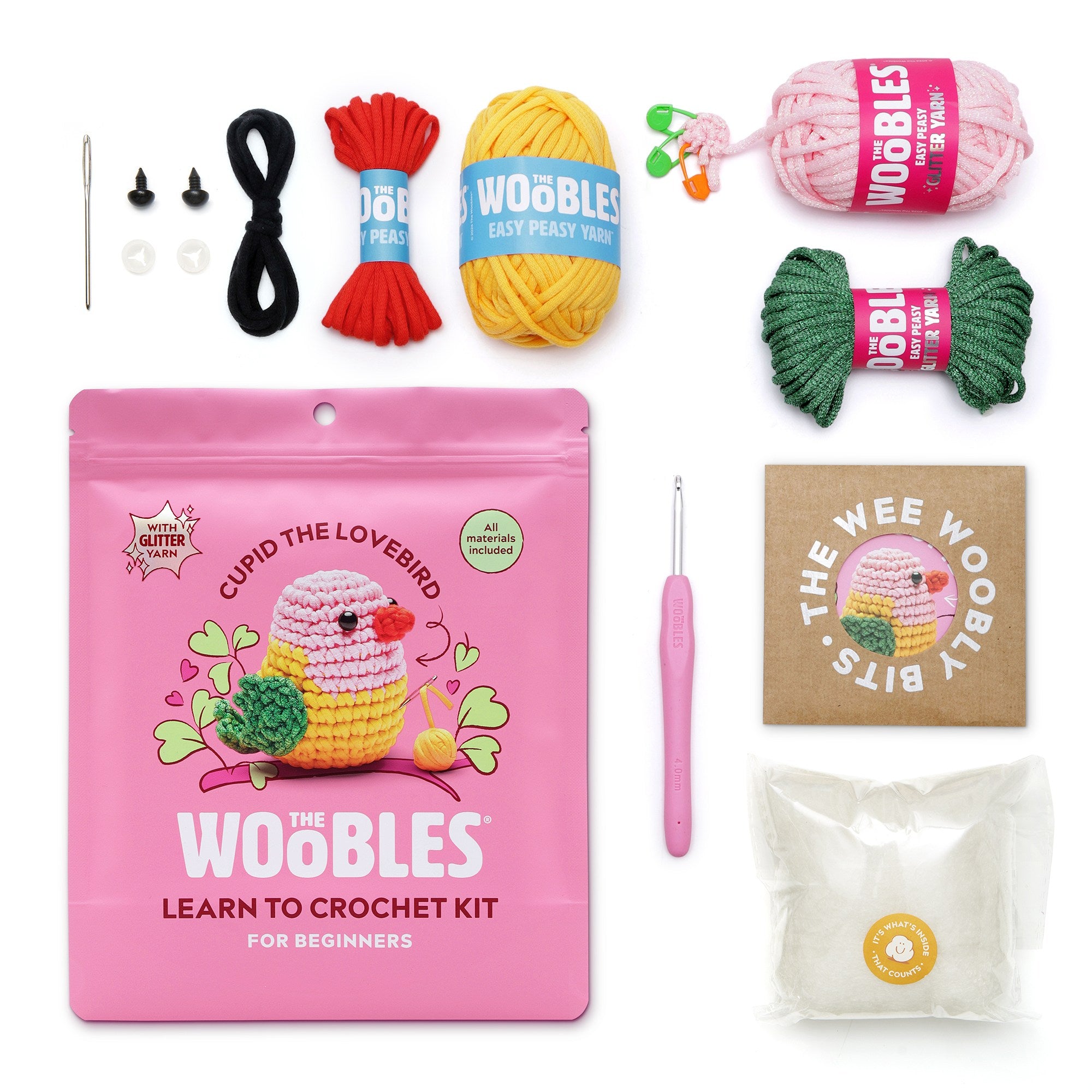 Cupid the Lovebird Crochet Kit