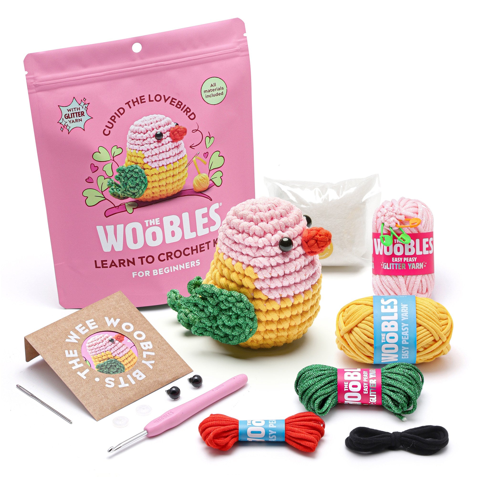 Cupid the Lovebird Crochet Kit