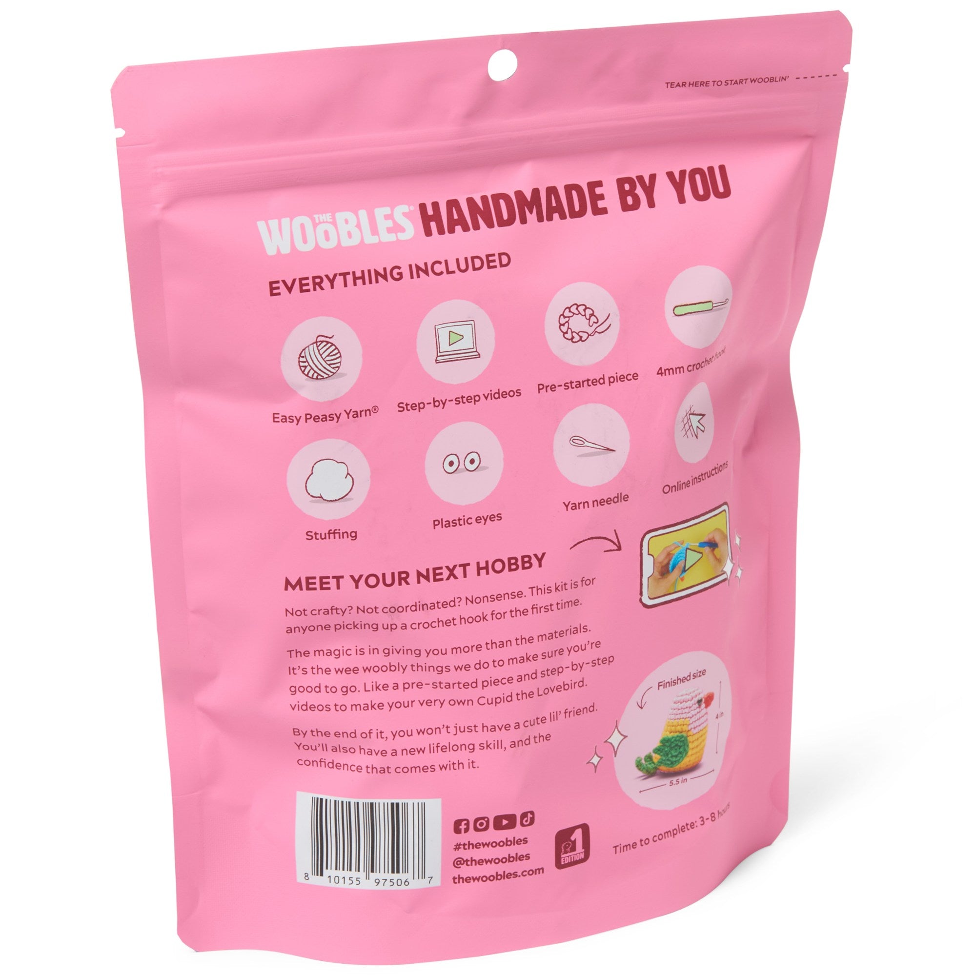 Cupid the Lovebird Crochet Kit