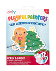 Playful Painters Easy Watercolor Painting Kit - Merry & Bright