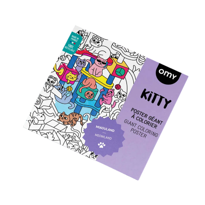 Kitty Giant Coloring Poster by Omy