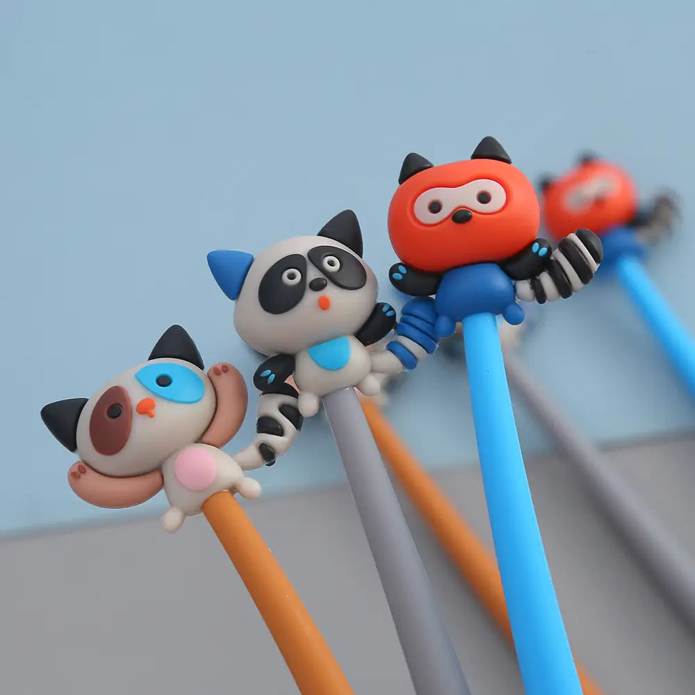 Raccoon Wiggle Gel Pen by BCmini