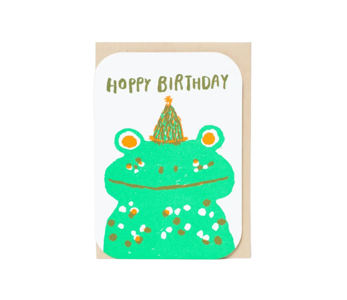 Hoppy Birthday Frog Card by Egg Press