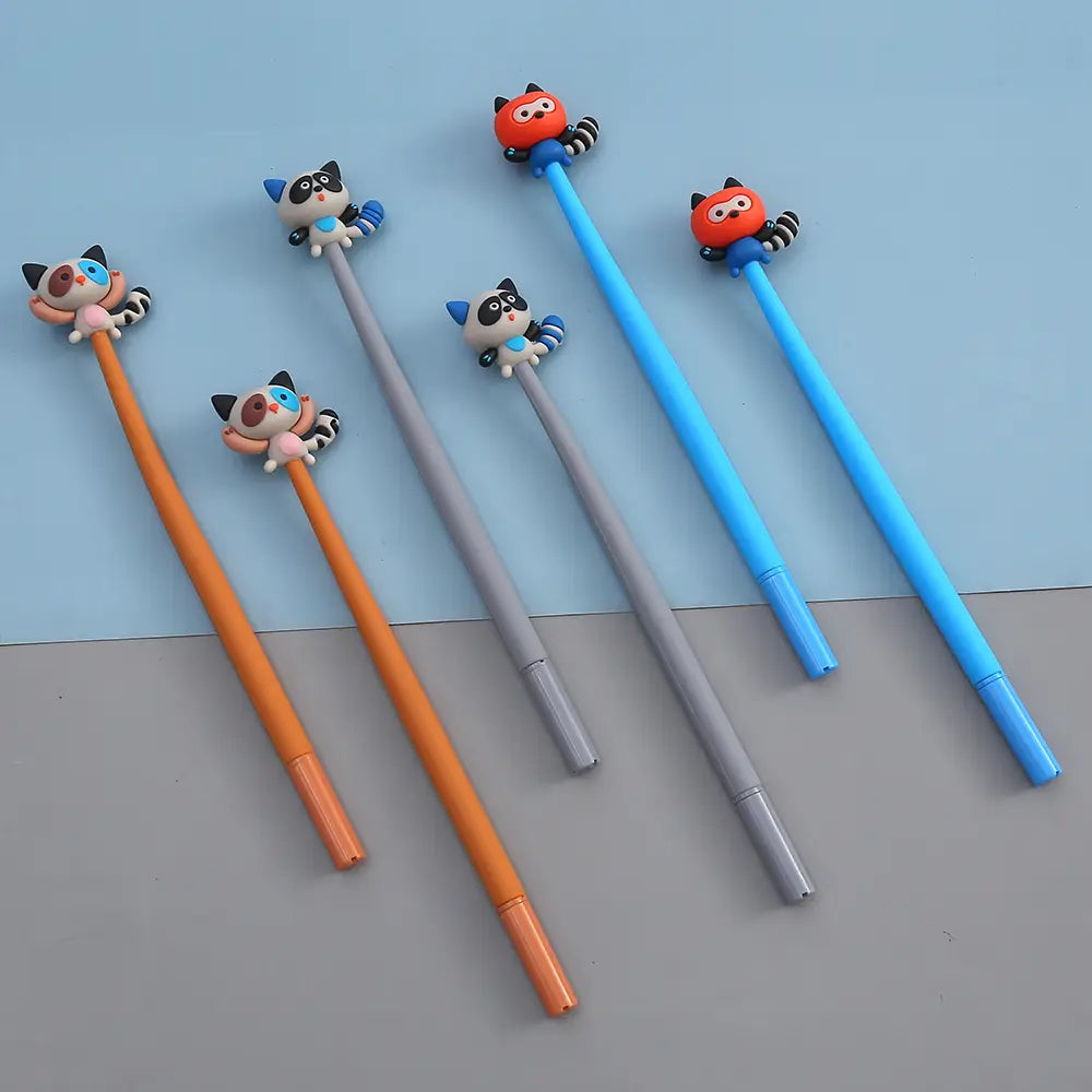 Raccoon Wiggle Gel Pen by BCmini