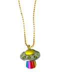 "Glow in the Dark UFO" Necklace by Gunner and Lux