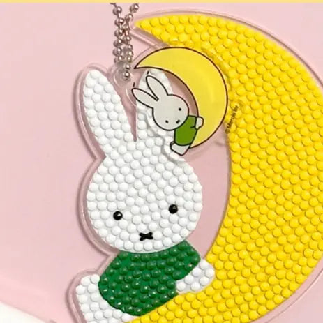 Miffy DIY Diamond Painting Keychain by K-Wonderland