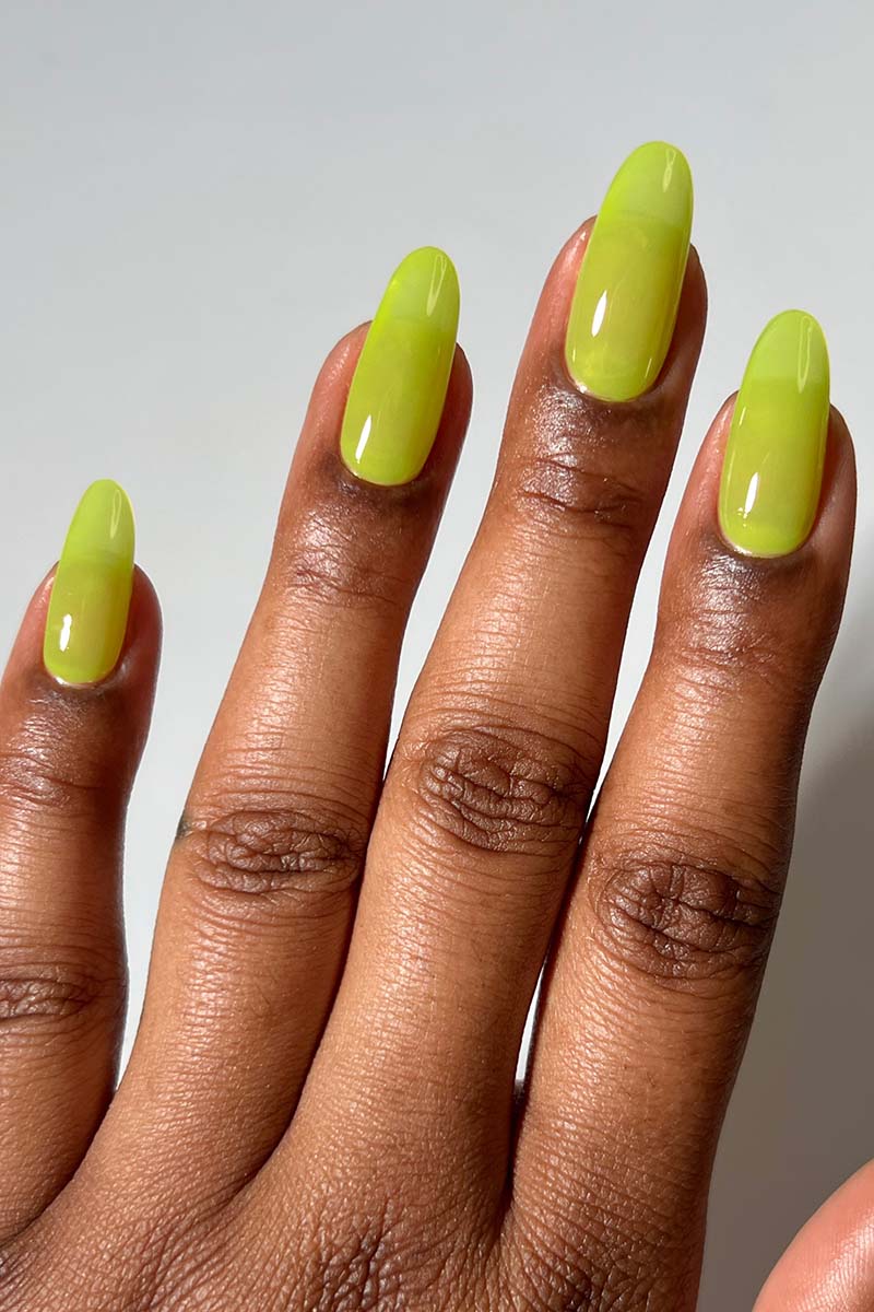 Chartreuse Star Fruit Jelly Nail Polish