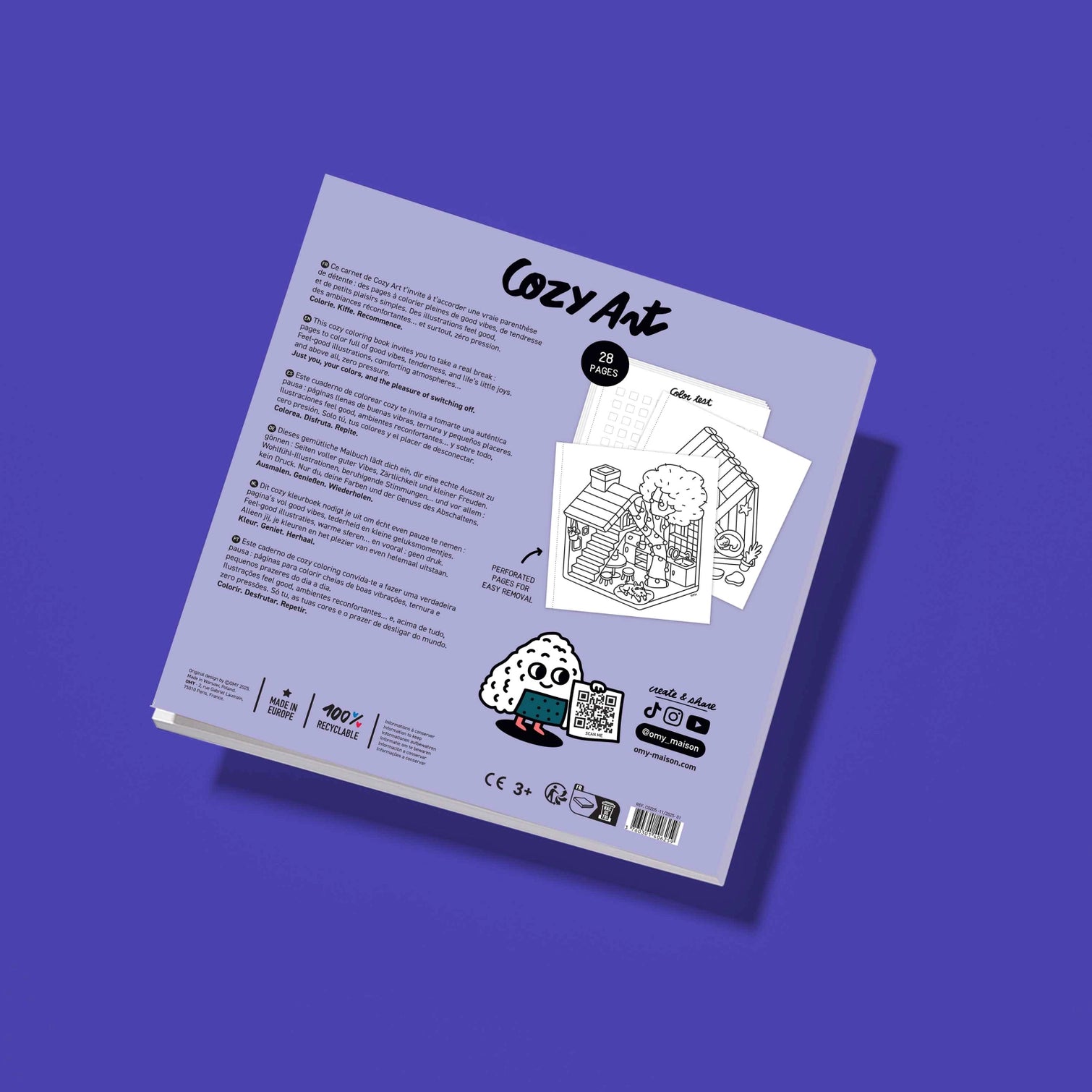 Tiny House - Cozy Art Coloring Book
