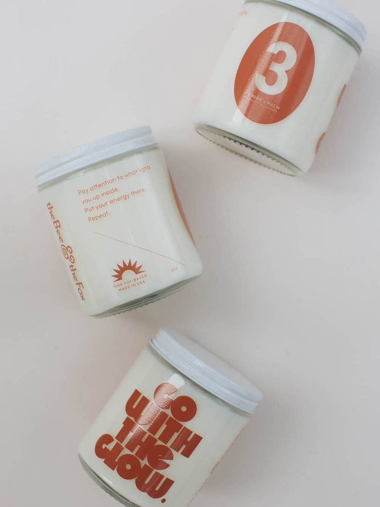 Go with the Glow Candle No.3 - Pepper + Palm Candle by The Bee & The Fox