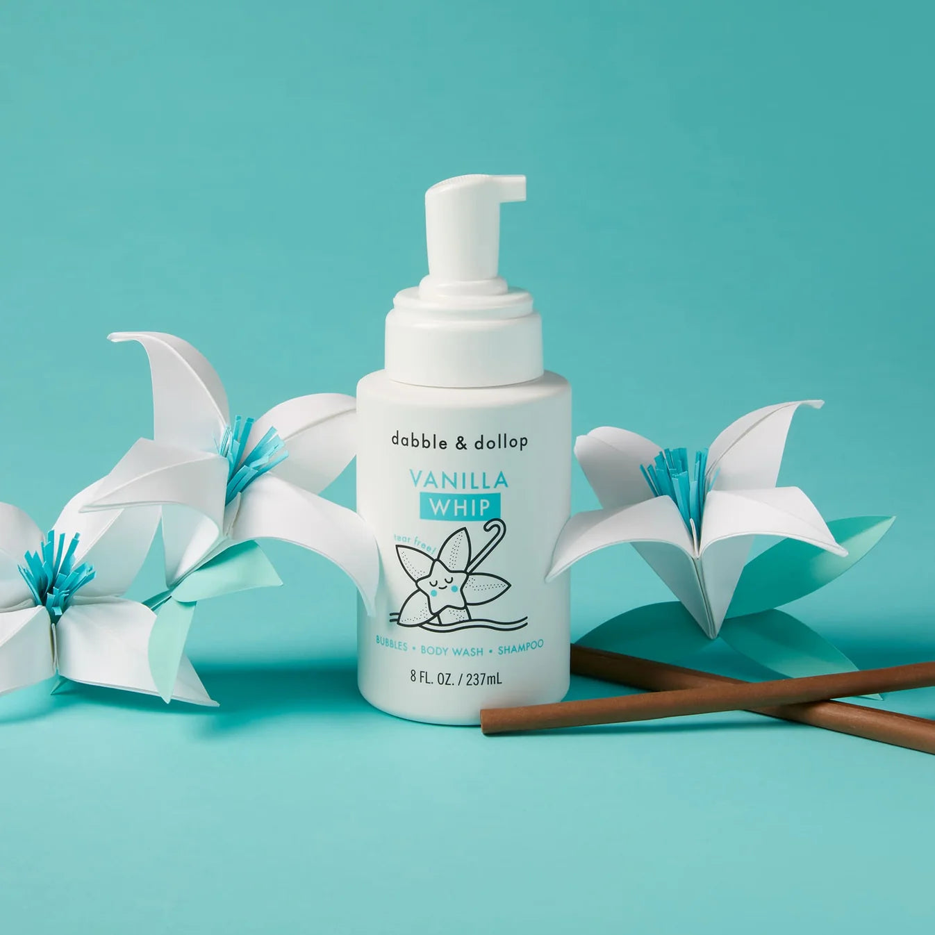 Vanilla Whip: Tear-Free Foaming Bubble Bath, Body Wash &amp; Shampoo