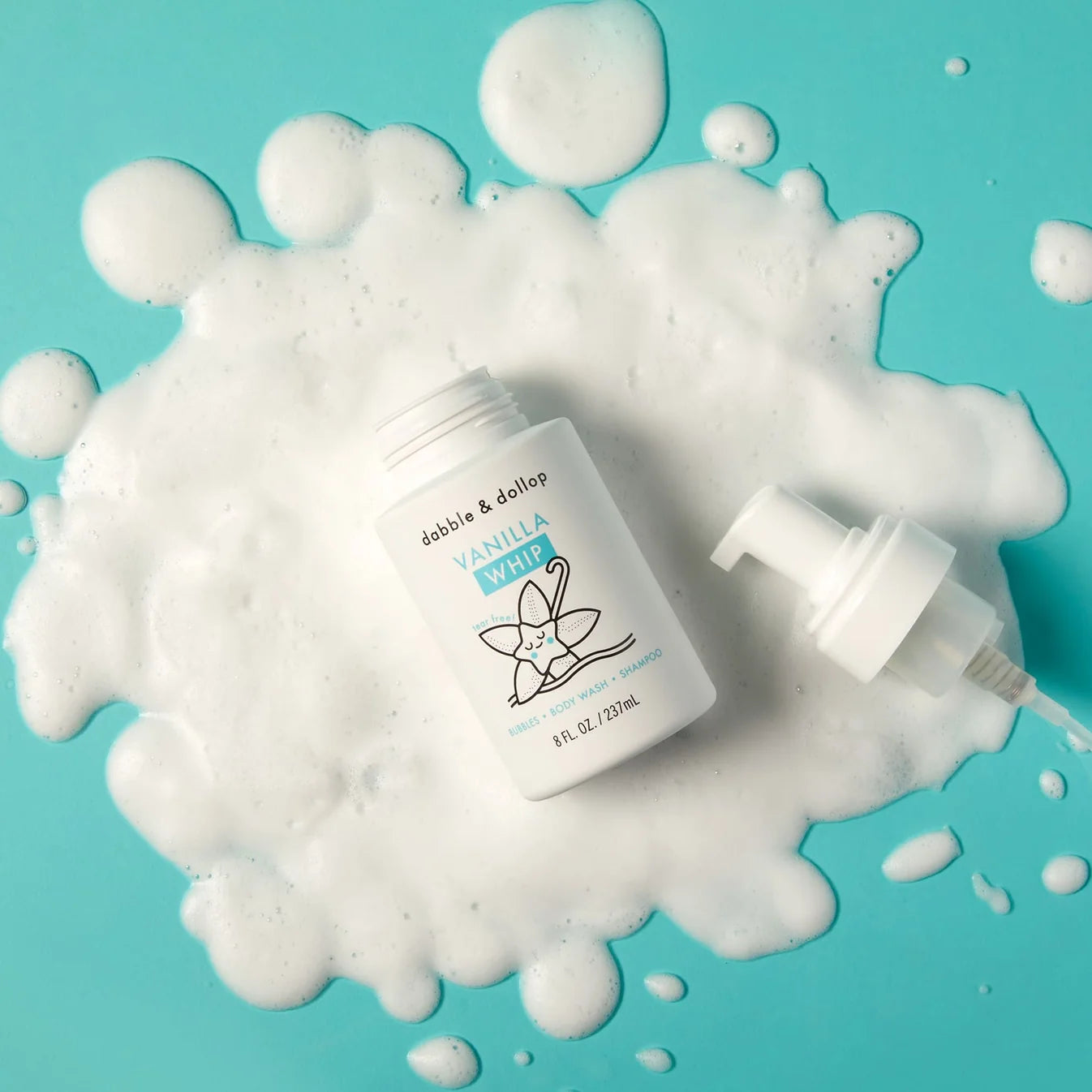 Vanilla Whip: Tear-Free Foaming Bubble Bath, Body Wash &amp; Shampoo