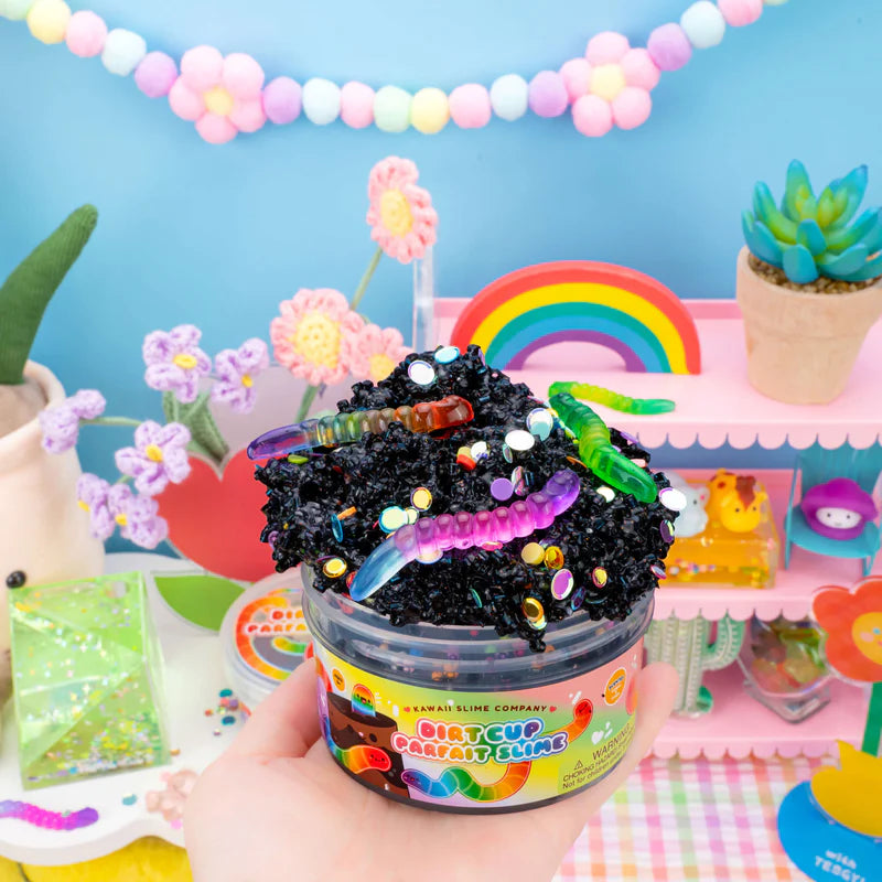 Dirt Cup Parfait Crunchy Slime by Kawaii Slime Company