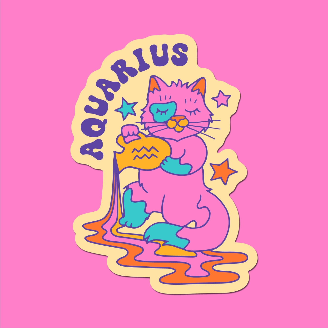 Astrology Cats Sticker