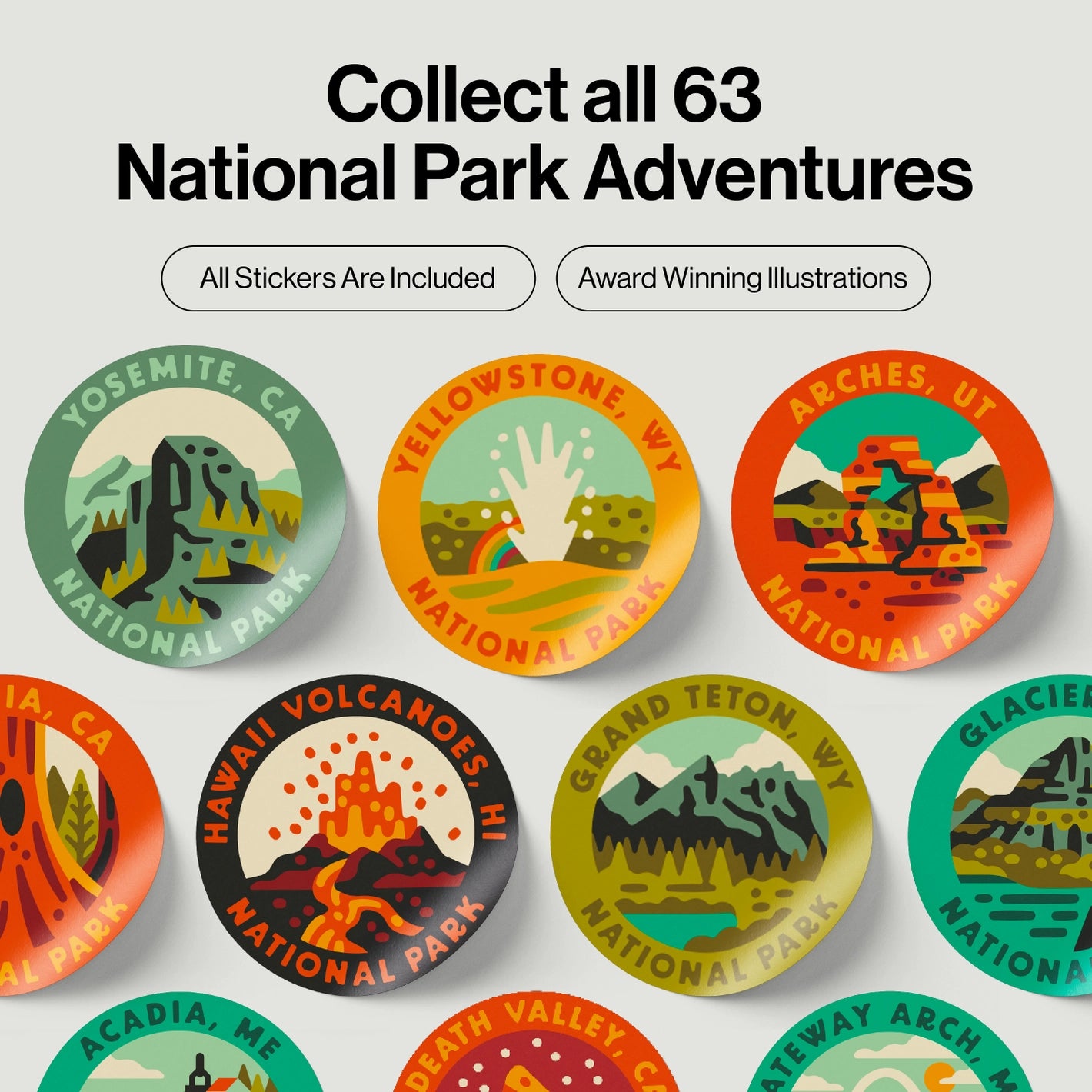 National Park Sticker Pack